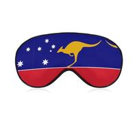 Australian Independent Flag Soft Sleep Masks for Men Women Silk Eye Mask with Adjustable Strap Comfortable Blindfold Eyeshade