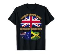 Australian Jamaican British Grown Australia Jamaica Roots T-Shirt