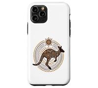 Australian Kangaroo Aboriginal Dot Art Case for iPhone 11 Pro