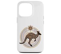 Australian Kangaroo Aboriginal Dot Art Case for iPhone 13 Pro