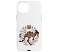 Australian Kangaroo Aboriginal Dot Art Case for iPhone 15 Plus