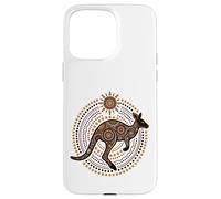 Australian Kangaroo Aboriginal Dot Art Case for iPhone 15 Pro Max