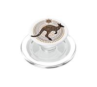 Australian Kangaroo Aboriginal Dot Art PopSockets PopGrip for MagSafe