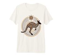 Australian Kangaroo Aboriginal Dot Art Premium T-Shirt