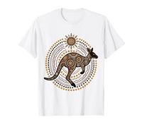 Australian Kangaroo Aboriginal Dot Art T-Shirt
