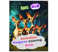 Australian kangaroo coloring book easy and relaxing designs: Relaxing outback inspired art to color and enjoy