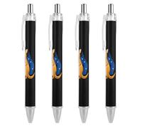 Australian Kangarooes Flag Pens Retractable Ballpoint Pen Work Ball Points Writing Supplies Home Office 4 PCS