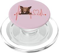 Australian Kelpie Dog Heartbeat EKG My Dogs Are My Cardio PopSockets PopGrip for MagSafe