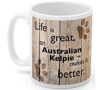 Australian Kelpie Dog Mug, Australian Kelpie Gift, Ideal Present for Dog Lover