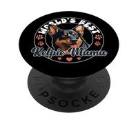 Australian Kelpie Dog World's Best Kelpie Mum PopSockets Adhesive PopGrip