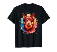 Australian Kelpie Herding Dog Artwork Value Graphic T-Shirt
