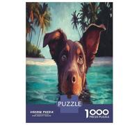Australian Kelpie Jigsaw Puzzles for Adults Gifts 1000 Piece Educational Games Home Decors Cute Pet Dog Jigsaw Puzzle for Adults And Kids Age 12 And Up 70x50cm/1000pcs
