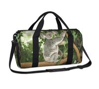 Australian Koala Sports Duffel Bags Koala Print Weekend Overnight Bag Casual Tote Holdall Travel Gym Luggage Duffel Bag for Kids Girls Boys Women Men