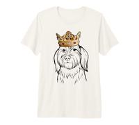 Australian Labradoodle Dog Wearing Crown Premium T-Shirt