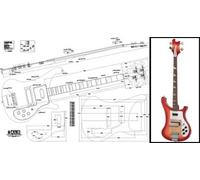 Australian Luthiers Supplies Plan of Tokai Rebelrocker Bass - Full Scale Print