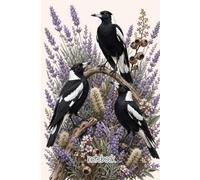 Australian Magpies & Lavender Notebook: Calming Botanical Journal Inspired by Nature