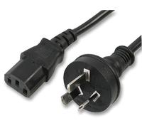 Australian Plug IEC C13 Cable 10A 250V 2M Black