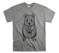 Australian Quokka Mouse Official Men Women Unisex Top T Shirt-L Sport Grey