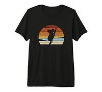 Australian Retro Sunset Marsupial Climbing Koala Silhouette Premium T-Shirt