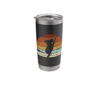 Australian Retro Sunset Marsupial Climbing Koala Silhouette Stainless Steel Insulated Tumbler