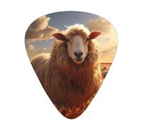 Australian sheepGuitar Picks, 12-Piece Pattern Set, Three Different Thicknesses for Acoustic Electric Guitar and Other Instruments