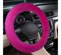 Australian Sheepskin Wool Steering Wheel Cover Fuzzy Fur Steering Wheel Cover for Men Women Plush Car Wheel Cover for Universal Steering Wheel 13.7-17 inches(35CM-43CM)