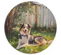 AUSTRALIAN SHEPHERD 1000 Pieces Jigsaw Difficult Puzzle Multicoloured Stress Reliever Challenge for Adults And Kids 1000pcs (67.5x67.5cm)