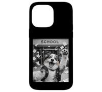 Australian Shepherd Aussie Last Day Of School Funny Selfie Case for iPhone 14 Pro Max
