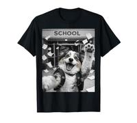 Australian Shepherd Aussie Last Day of School Funny Selfie T-Shirt