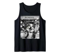 Australian Shepherd Aussie Last Day of School Funny Selfie Tank Top