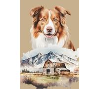 Australian Shepherd Aussie Notebook: 6 x 9 College Ruled Notebook 120 Pages