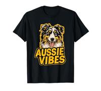 Australian Shepherd - Aussie Vibes Design for Dog Lovers T-Shirt