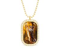 Australian Shepherd Autumn Custom Photo Necklace Personalized Picture Pendant Memory Jewelry for Women