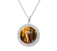 Australian Shepherd Autumn Personalized Picture Necklace Photo Pendant Custom Memorial Jewelry for Women