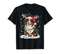 Australian Shepherd Christmas Xmas Dog Santa Reindeer T-Shirt
