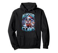 Australian Shepherd Costume Aussie Claws Dog Owner Christmas Pullover Hoodie