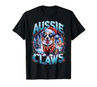Australian Shepherd Costume Aussie Claws Dog Owner Christmas T-Shirt