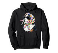 Australian Shepherd Dog Aussie Granny Square Crochet Yarn Pullover Hoodie