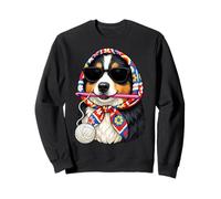 Australian Shepherd Dog Aussie Granny Square Crochet Yarn Sweatshirt