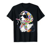 Australian Shepherd Dog Aussie Granny Square Crochet Yarn T-Shirt