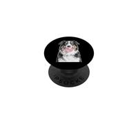 Australian Shepherd Dog Blowing Bubble Gum PopSockets Adhesive PopGrip