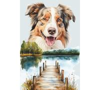 Australian Shepherd Dog Notebook Aussie Notebook: 6 x 9 College Ruled Notebook 120 Pages
