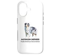 Australian Shepherd dog Proudly Owned by an Aussie Overlord Case for iPhone 17