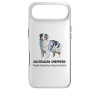Australian Shepherd dog Proudly Owned by an Aussie Overlord Case for iPhone Air