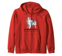Australian Shepherd dog Proudly Owned by an Aussie Overlord Zip Hoodie
