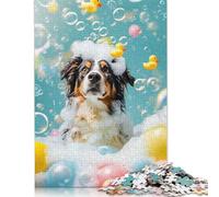 Australian Shepherd Dog Puzzles for Adults 1000 Piece Puzzle for Teenager Age 12 Years Up Christmas Eve Gifts 1000pcs (38x26cm)
