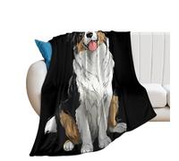 Australian Shepherd Dog Soft Warm Throw Blanket for Couch Or Bed Luxury Bedroom Decor Giftable Holiday Blankets