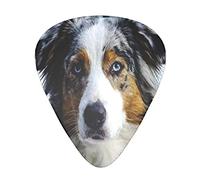 Australian Shepherd Dog Unique Guitar Gift Guitar Picks For Bass Electric Acoustic Guitars (12 Count)