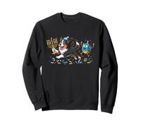 Australian Shepherd Dreidel Menorah Hanukkah Kid Womens Mens Sweatshirt