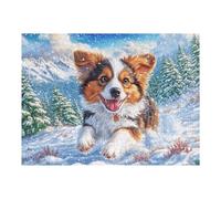 Australian Shepherd Fall Farm 500 Piece Jigsaw Puzzle for All Ages Jigsaw Thoughtful Family Activity Colourful Design Stylish Home Decor 500 PCS